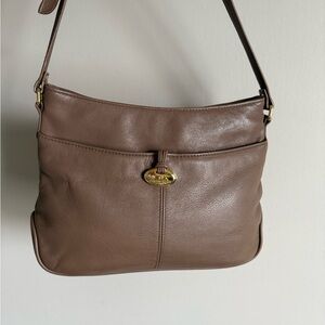 Etienne Aigner Tan Leather Shoulder Bag Vintage Cottage-core 90s